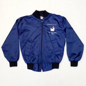 COVENTRY CITY FC 1987 Wembley FA Cup Final Vintage Blue Football Jacket Shirt